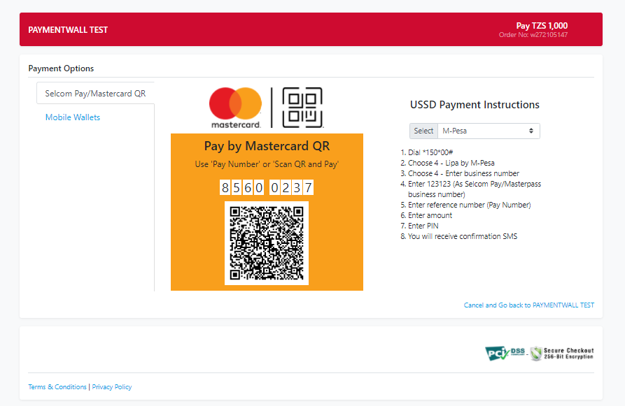 Mobile Banking Tanzania Mastercard QR